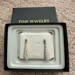 Sterling Silver crystal drop earrings